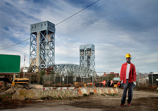 Erection All Risk man standing at construction site