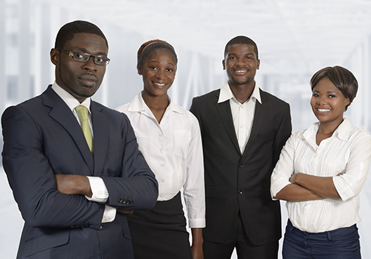 A group of employees